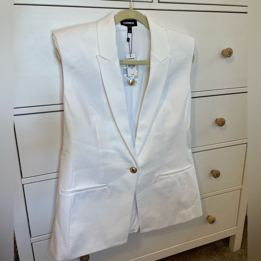NWT Express Single Breasted Vest